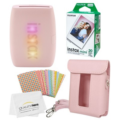 Custodia Con Tracolla Per Fujifilm Instax Mini Link 3, In PU, Con Apertura Per Uscita Foto, 13,5x9,7x4 Cm