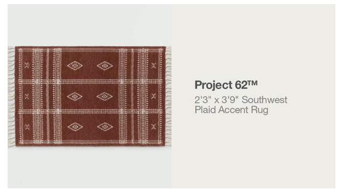 2'3"x3'9" Southwest Plaid Accent Rug - Project 62™, 2 of 12, play video