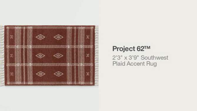 2'3"x3'9" Southwest Plaid Accent Rug - Project 62™, 2 of 12, play video