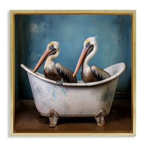 Stupell Industries Pelican Bath Time, 25" x 25" - 1 of 4
