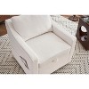PAGED Boucle Fabric Swivel Accent Chair Living Room Chairs with Soild Wood Round Brown Base Leg for Living Room - 2 of 4