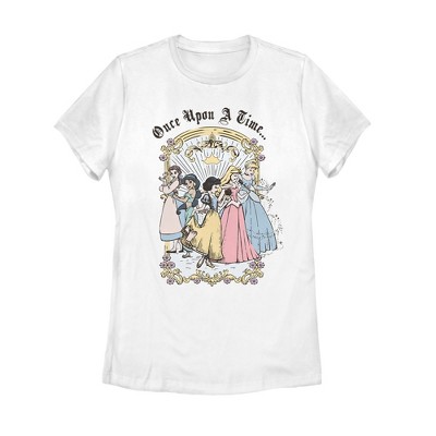 Women's Disney Princesses Classic Once Upon a Time T-Shirt