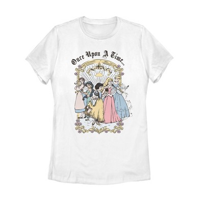 Women's Disney Princesses Classic Once Upon A Time T-shirt : Target