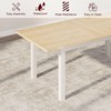 5 Pieces Dining Table Set - For 4-6, 63" Extendable Dining Room Table Set, Kitchen Table with Upholstered Benches and Stools, Ideal for Small Space - 3 of 4
