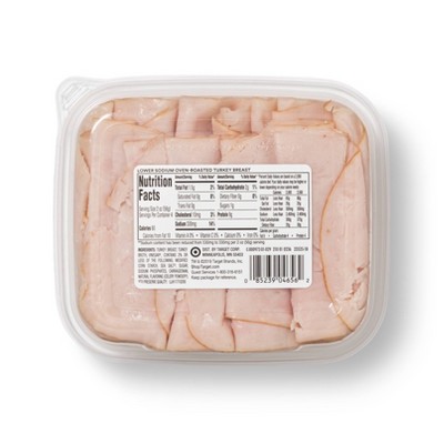 Lower Sodium Oven Roasted Turkey Breast Ultra-Thin Deli Slices - 8oz - Good &#38; Gather&#8482;