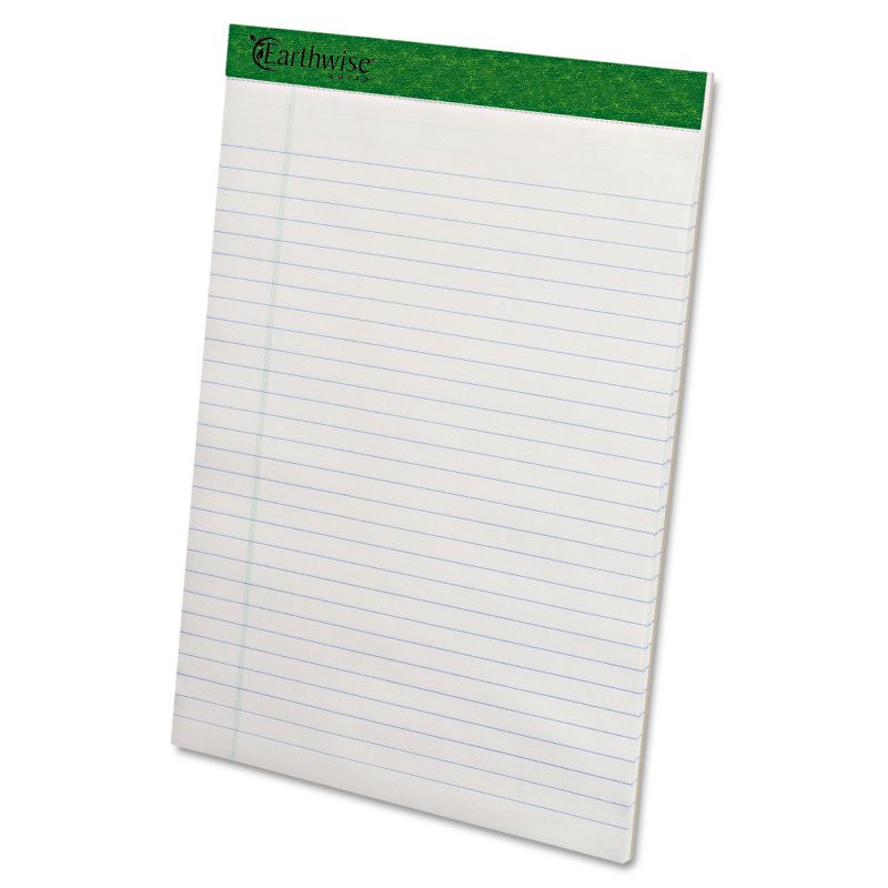 Earthwise by Ampad Recycled Writing Pad 8 1/2 x 11 3/4 White Dozen 20172, 1 of 9
