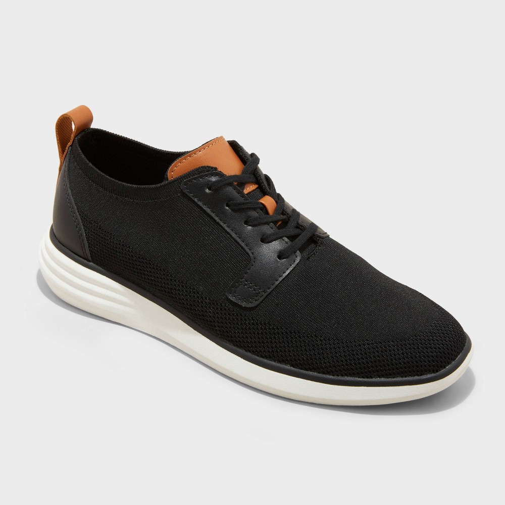 Men's Zeke Knit Dress Sneakers - Goodfellow & Co™ Black 9.5