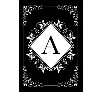 Briarwood Lane Everyday Double Sided House Flag 40x28 For Outdoor Black and White Monogram A House Flag - 1 of 4