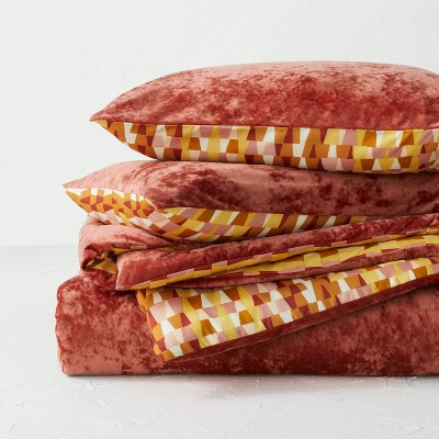 Reversible Velvet Comforter & Sham Set - Opalhouse™ designed with Jungalow™