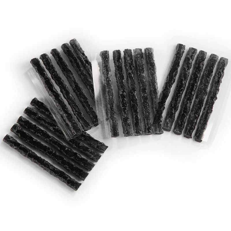 PRO BIKE TOOL Tubeless Tire Repair Kit Refills for Bicycle Tires - 20 Ropes - Black, 1 of 4