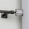 Evideco French Home Goods Adjustable Single Curtain Rod 50"-82" with Faceted Finials and Brackets, Available by 1 or 2 - 2 of 4