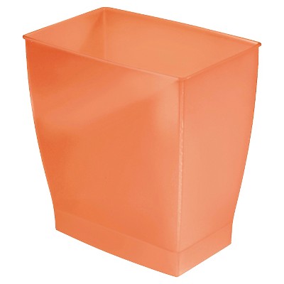 InterDesign Bath & Spa Plastic Rectangular Wastebasket - Tango (11l)
