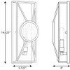 Progress Lighting Cumberland 1-Light Wall Sconce, Matte Black, Seeded Glass - 2 of 4