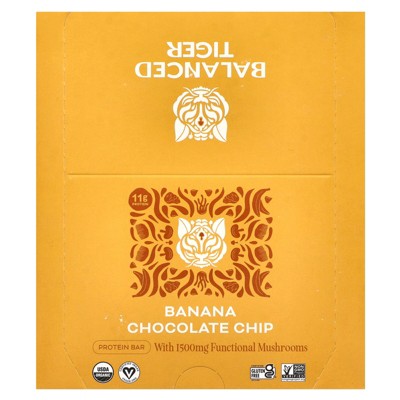 Organic Functional Mushroom Protein Bars | Full Dose (1500mg) Lions Mane, Chaga, Reishi & Cordyceps Bars | Vegan Protein Bars, Adaptogens, Superfoods