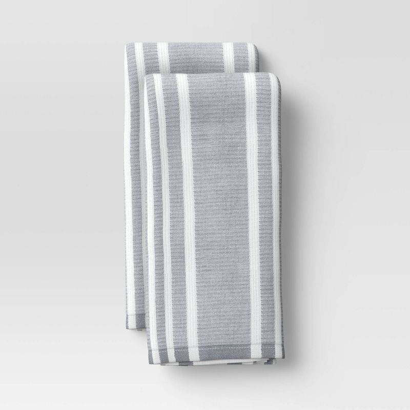 2pk Cotton Striped Terry Kitchen Towels - Threshold™, 1 of 9