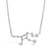 SHINE by Sterling Forever Delicate CZ Constellation Pendant Necklace Silver Virgo - 3 of 4