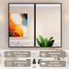 Elise Medicine Cabinet with Mirror, 30'' x 30'' Surface or Recessed Bathroom Medicine Cabinet, Adjustable Tempered Glass Shelves, Reversible, Black - 4 of 4