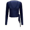 Adore Me Women's Pointelle Ballet Wrap Long Sleeve Lounge - 4 of 4