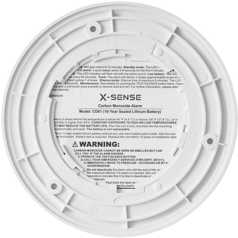X-Sense Carbon Monoxide Detector CD01, 5 of 7