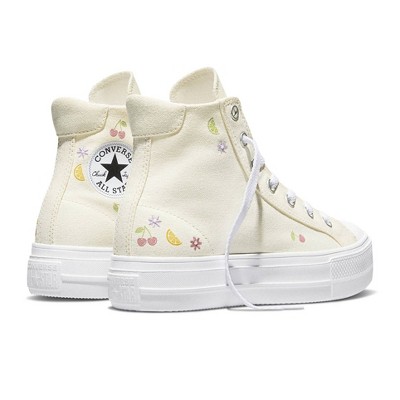 Женские кроссовки Converse Women's Platform High Top Sneakers - Cream Fruit 6.5 — фото 7