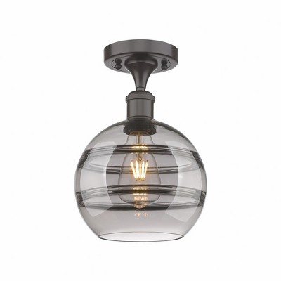 Rochester - 1 Light Semi-Flush Mount In Industrial Style-11.13 Inches Tall and 8 Inches Wide