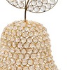 HomeRoots 18" Gold Aluminum And Faux Crystal Decorative Pear - 4 of 4