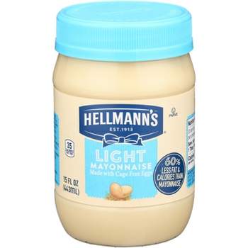 Hellman's Light Mayonnaise - Case of 12 - 15 oz