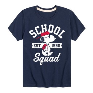 Boys' - Peanuts - Snoopy School Squad Short Sleeve Graphic T-Shirt - 1 of 4