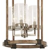 Minka Lavery Nickel Stone Pendant Chandelier 14 1/2" Wide Farmhouse Seeded Glass Shade 4-Light Fixture for Dining Room House Home - 4 of 4