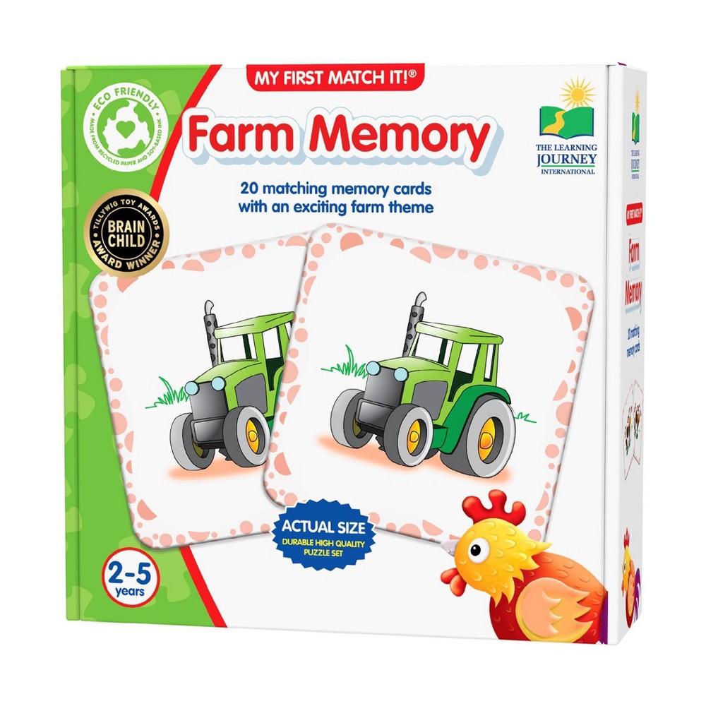 The Learning Journey International My First Match It! - Farm Memory Board Game