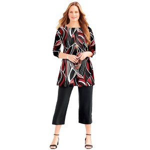 Catherines Women's Plus Size Anywear Tunic - 1 of 4
