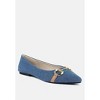 Cressida Denim Horsebit Detail Ballet Flats - 2 of 4