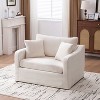 Hrinhom 45.3"W Modern Comfortable Chenille Single Armchair With Cushions - 2 of 4