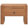vidaXL Bedside Cabinet Natural Teak Solid teak wood Compact Durable - 3 of 4