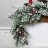 Northlight Real Touch™️ Flocked Calloway Fir with Berries Artificial Christmas Garland - 7' x 12"  - Unlit - 4 of 4