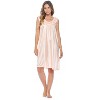Casual Nights Women's Sleeveless Flower Satin Nightgown - 2 of 4