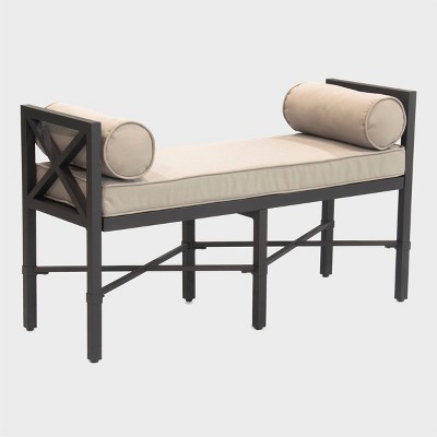 Camden Patio Bench - Black - Leisure Made