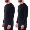 Alpine Swiss Mens Thermal Long Sleeve Top Underwear Crew Neck Shirt Waffle Knit Henley Base Layer - 3 of 4