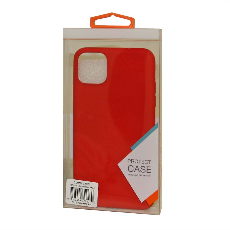Reiko Apple iPhone 11 Pro Gummy Cases in Red, 2 of 3