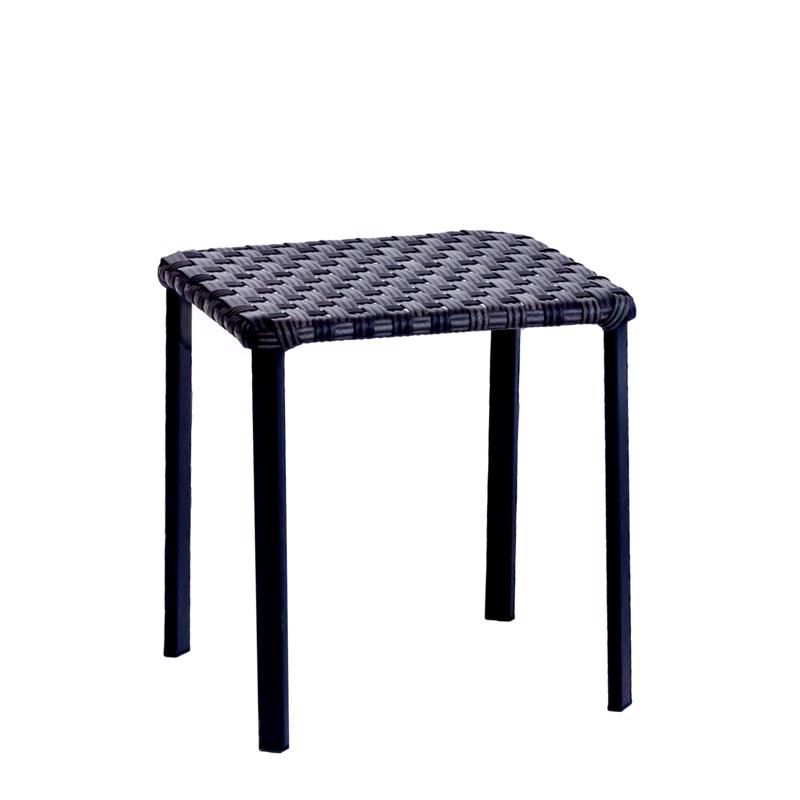 Living Accents Brown Square Wicker Stackable Side Table, 1 of 2