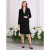 INSPIRE CHIC Women's Business Formal Blazer and Pencil Skirt Suit Set 2 Pcs - 2 of 4