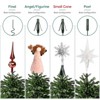 Aoibox Christmas Tree Topper Holder Heavy Duty Metal Twist On Stabilizer Fits Most Trees Secure Support for Treetop Ornaments Green 1 Piece - 3 of 4