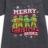 - Teenage Mutant Ninja Turtles - Merry Christmas Dude Graphic Short Sleeve Fleece Dress - 2 of 3