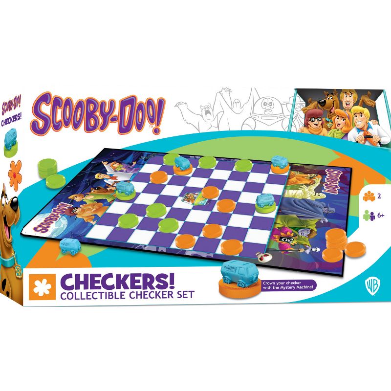 MasterPieces Officially licensed Scooby Doo Checkers Board Game for Families and Kids ages 6 and Up, 2 of 7