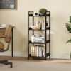 Greenstell Modern Style Bookshelf, Bookcase, High Bookshelf Corner Storage Organizer for Home Office Bedroom Kitchen Living Room - 2 of 4