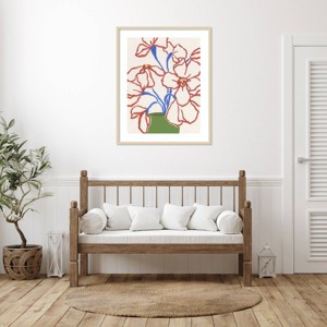 Amanti Art Petal Perimeter Bouquet I by June Erica Vess Framed Wall Art Print - 1 of 4
