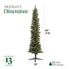 Home Heritage Stanley Pine Artificial Christmas Tree, 7' with Rotating Metal Base Stand for Indoors and Living Spaces, Silver - 3 of 4