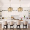 PAKOKULA Modern 6-Light Bronze Double-Layer Chandelier with Clear Crystal - 4 of 4