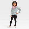 Girls' Astrid School Blazer - Charcoal Gray - 4 of 4