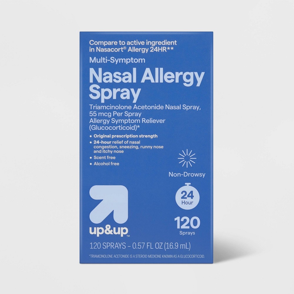 Triamcinolone Acetonide Multi-Symptom Nasal Allergy Relief Spray - 0.57 fl oz - up&up™